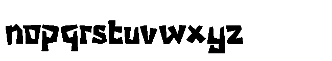 Future Thor Font LOWERCASE