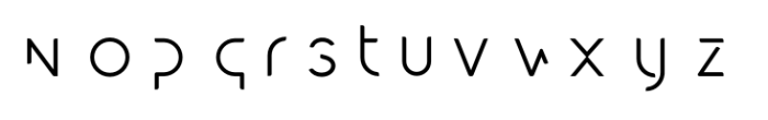 Futurism Font LOWERCASE