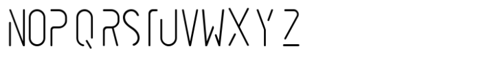 Futuristic Font LOWERCASE