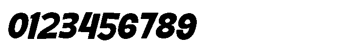 Fuzamic Oblique Font OTHER CHARS
