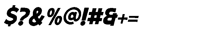 Fuzamic Oblique Font OTHER CHARS