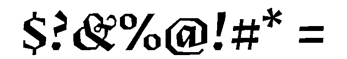 Fugit Bold Font OTHER CHARS