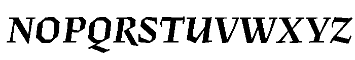 Fugit BoldItalic Font UPPERCASE