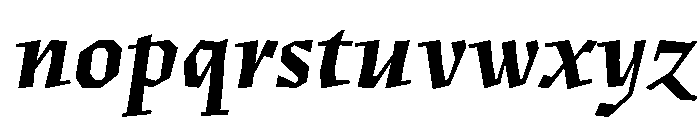 Fugit BoldItalic Font LOWERCASE