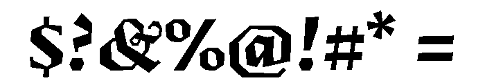 Fugit ExtraBold Font OTHER CHARS