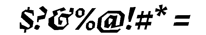 Fugit ExtraBoldItalic Font OTHER CHARS