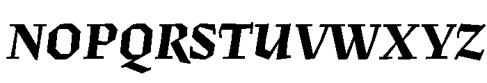 Fugit ExtraBoldItalic Font UPPERCASE