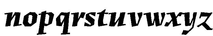 Fugit ExtraBoldItalic Font LOWERCASE