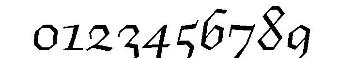 Fugit RegularItalic Font OTHER CHARS