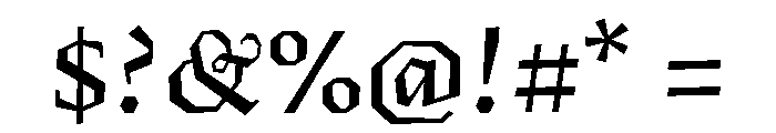 Fugit SemiBold Font OTHER CHARS