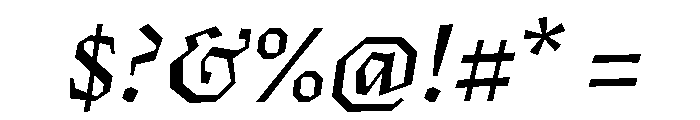 Fugit SemiBoldItalic Font OTHER CHARS