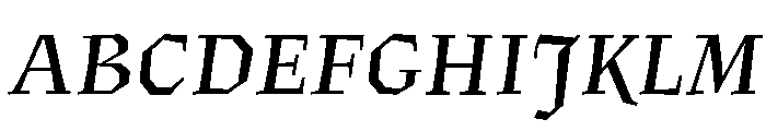 Fugit SemiBoldItalic Font UPPERCASE