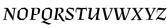 Fugit SemiBoldItalic Font UPPERCASE