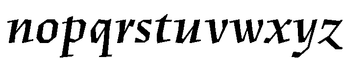 Fugit SemiBoldItalic Font LOWERCASE