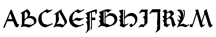 Fust&Schoeffer Durandus GoticoAntiqua118G Font UPPERCASE