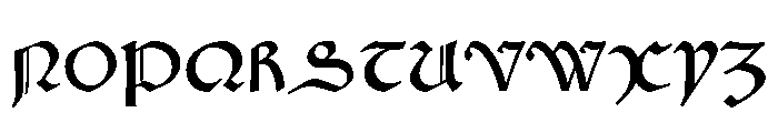 Fust&Schoeffer Durandus GoticoAntiqua118G Font UPPERCASE