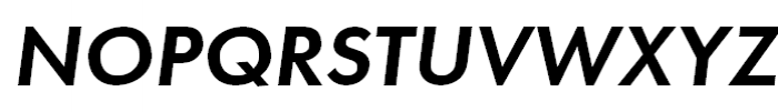 Futura Demi Oblique Font UPPERCASE