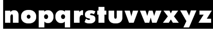 Futura Futuris Cameo Extra Bold Font LOWERCASE
