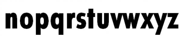 Futura Futuris Condensed Bold Font LOWERCASE