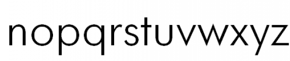 Futura Futuris Light Font LOWERCASE