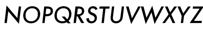 Futura Futuris Medium Italic Font UPPERCASE