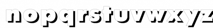 Futura Futuris Shadow Extra Bold Font LOWERCASE