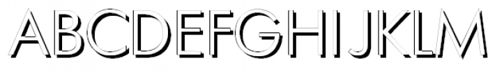 Futura Futuris Shadow Light Font UPPERCASE