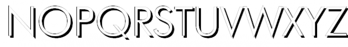 Futura Futuris Shadow Light Font UPPERCASE