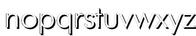 Futura Futuris Shadow Light Font LOWERCASE