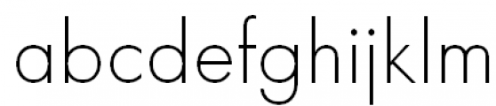 Futura Light Font LOWERCASE