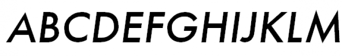 Futura Medium Oblique Font UPPERCASE