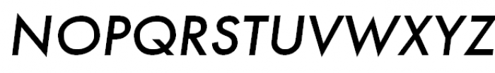 Futura Medium Oblique Font UPPERCASE