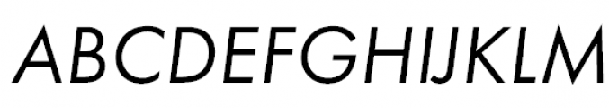 Futura PT Book Oblique Font UPPERCASE