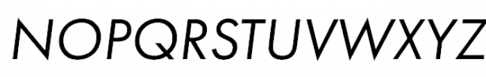 Futura PT Book Oblique Font UPPERCASE
