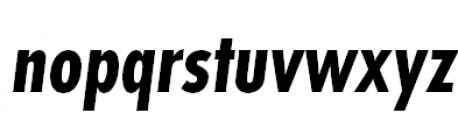 Futura PT Cond Bold Oblique Font LOWERCASE