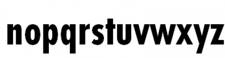 Futura PT Cond Bold Font LOWERCASE