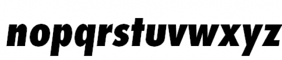Futura PT Cond ExtraBold Oblique Font LOWERCASE