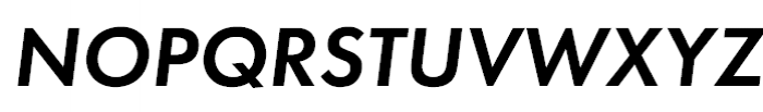 Futura PT Demi Oblique Font UPPERCASE