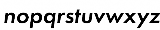 Futura PT Demi Oblique Font LOWERCASE