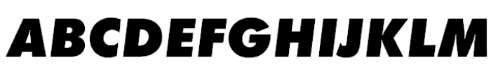 Futura PT ExtraBold Oblique Font UPPERCASE