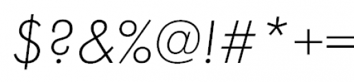 Futura PT Light Oblique Font OTHER CHARS