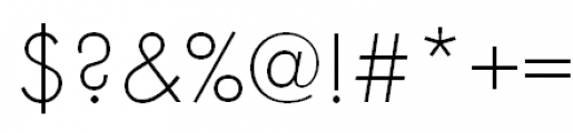 Futura PT Light Font OTHER CHARS