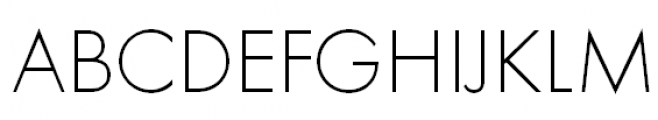 Futura PT Light Font UPPERCASE