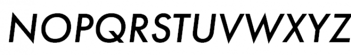 Futura PT Medium Oblique Font UPPERCASE