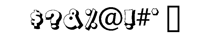 Fumo Dropshadow Regular Font OTHER CHARS