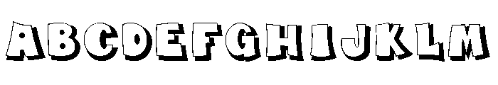 Fumo Dropshadow Regular Font UPPERCASE