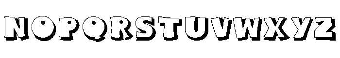 Fumo Dropshadow Regular Font UPPERCASE