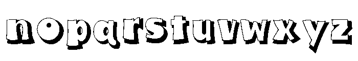 Fumo Dropshadow Regular Font LOWERCASE