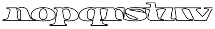 FWD Egyptian Tower Outline Font LOWERCASE