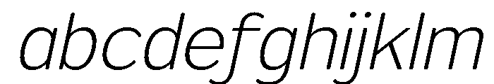 FX Telaga ExtraLight Italic FONT